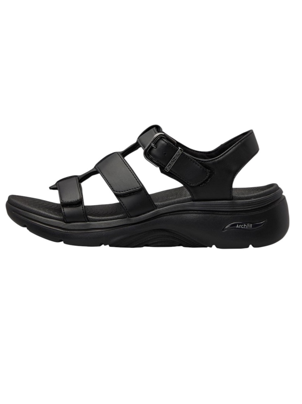 Skechers Go Walk Arch Fit 2.0 Women's US 11 Brandy Black Lightweight Sandals NWT